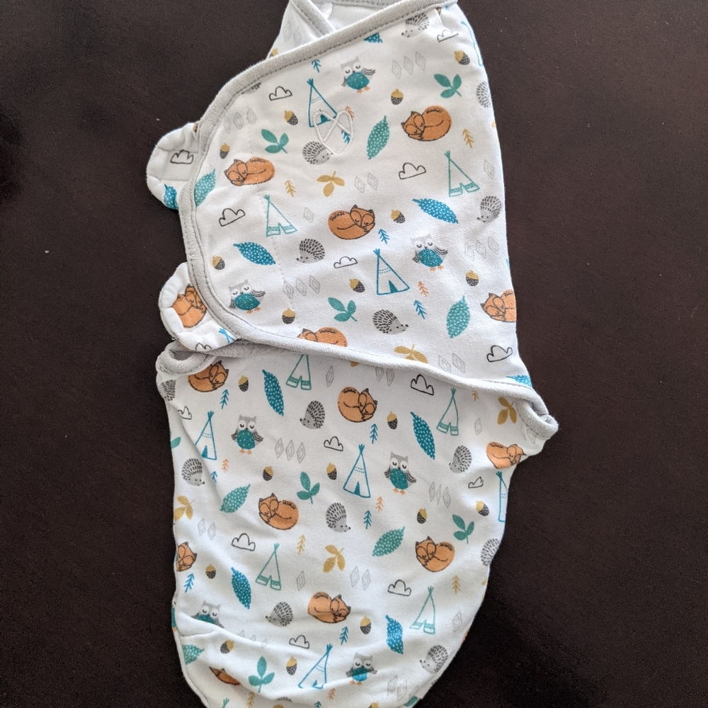 Wilderness print Swaddleme velcro swaddle